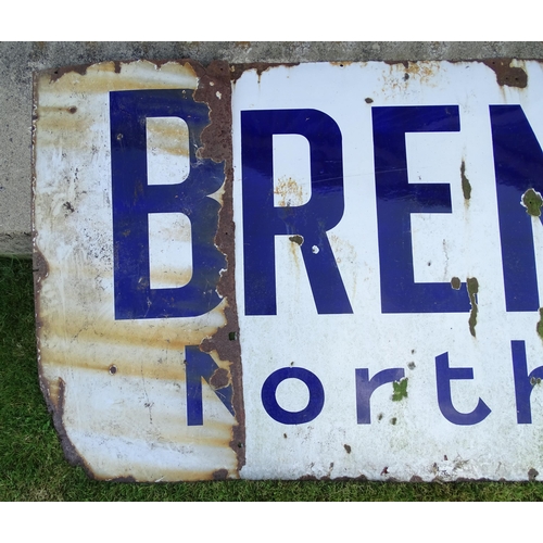 868 - Brentnall & Cleland Coal Merchants : A large advertising enamel sign for Brentnall & Cleland Coal Or... 