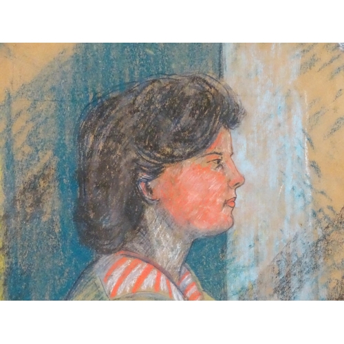 10 - Eric Headus, 20th century, Pastel, Seated Woman. Signed and dated July (19)59 upper left and ascribe... 