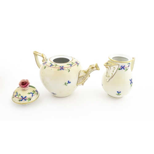 79 - WITHDRAWN FROM AUCTION - Apologies for any inconvenience caused**. A Herend porcelain teapot decorat... 