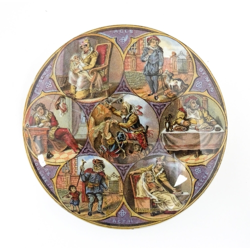 147 - A quantity of Prattware pot lids to include F. M. Lord Raglan & General Canrobert, Strathfieldsaye t... 