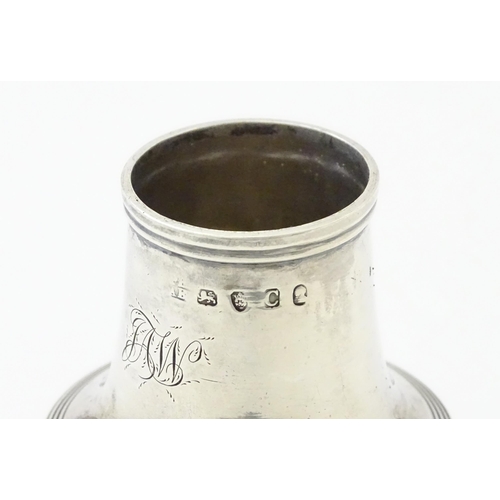 475 - A silver sugar caster hallmarked London 1798 Maker Peter & Ann Bateman.  Approx. 6 1/4