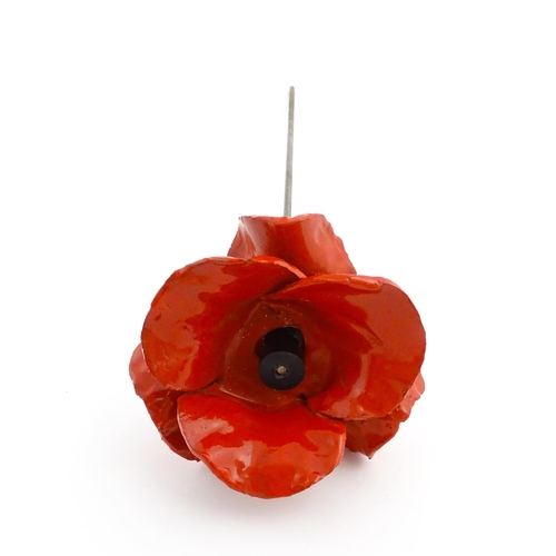 136 - A Paul Cummins ceramic poppy made for the art installation Blood Swept Lands and Seas of Red at the ... 