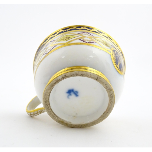 78 - A French 19thC Charles Philippe of Paris porcelain tea cup and saucer with banded decoration and gil... 