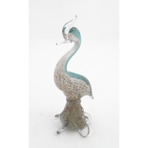 237 - A Murano glass model of a bird. Approx. 12 1/2