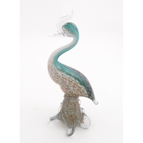 237 - A Murano glass model of a bird. Approx. 12 1/2