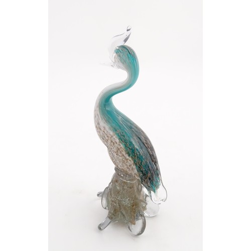 237 - A Murano glass model of a bird. Approx. 12 1/2