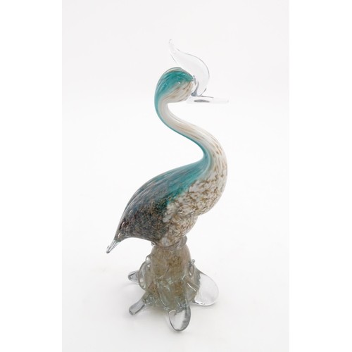 237 - A Murano glass model of a bird. Approx. 12 1/2