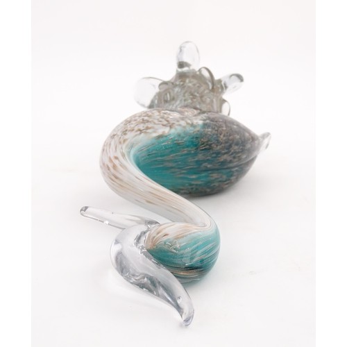 237 - A Murano glass model of a bird. Approx. 12 1/2