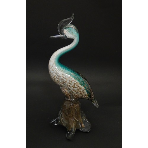 237 - A Murano glass model of a bird. Approx. 12 1/2