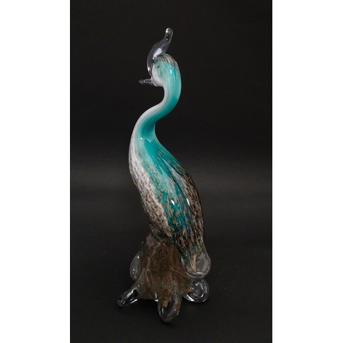 237 - A Murano glass model of a bird. Approx. 12 1/2