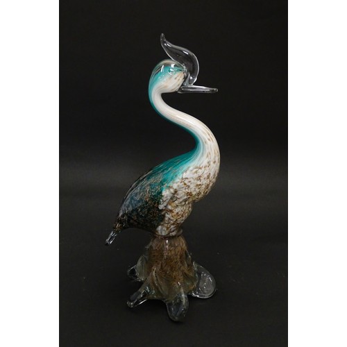 237 - A Murano glass model of a bird. Approx. 12 1/2