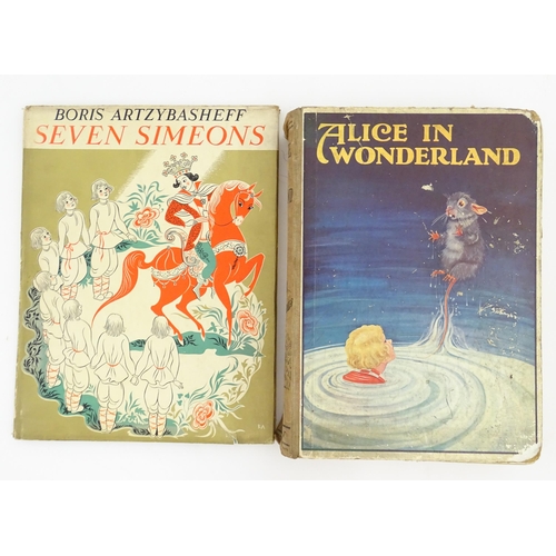 912 - Books: Alice in Wonderland by Lewis Carroll, illustrated by D. R. Sexton. Published by John F. Shaw ... 