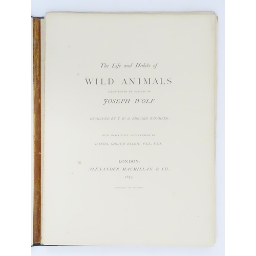 957 - Unbound Book / Folio : Wolf's Wild Animals - The Life and Habits of Wild Animals, illustrated by des... 