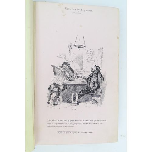 989 - Book: Sketches by Seymour - Five volumes in one. Published by G. S. Tregear, London, c. 1835