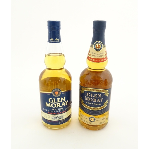 1125 - A boxed 70cl bottle of Glen Moray single malt scotch whisky, together with a boxed 70cl bottle of Gl... 