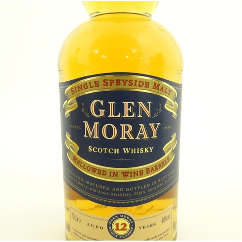 1125 - A boxed 70cl bottle of Glen Moray single malt scotch whisky, together with a boxed 70cl bottle of Gl... 