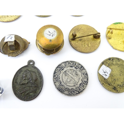 1218 - A quantity of assorted badges etc, including enamelled examples for the Royal British Legion, Boy Sc... 