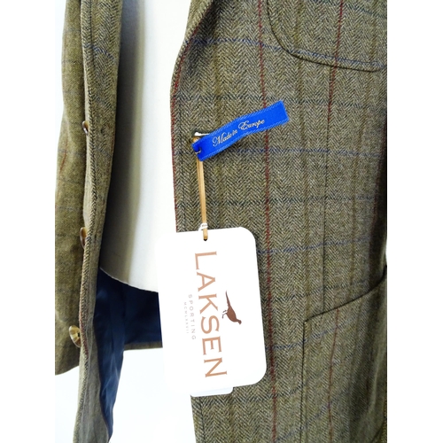 1295 - Sporting / Country pursuits; A Laksen ESK Donegal sports jacket, size XS, new with tags, chest measu... 