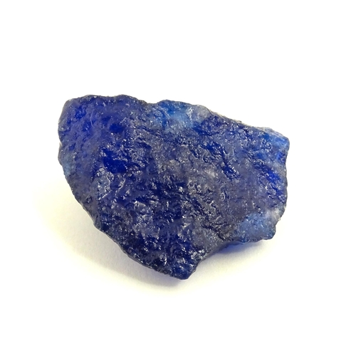 1067 - Natural History / Geology Interest: A raw / rough uncut natural sapphire. With identification report... 