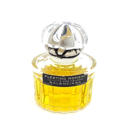 1083 - A vintage Fleeting Moment perfume by Balenciaga, Paris.  Approx. 3 1/4