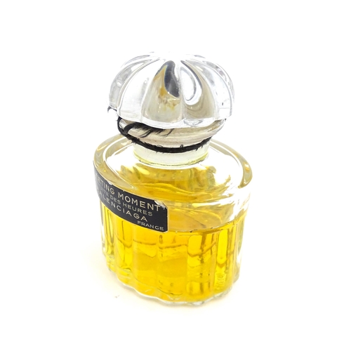 1083 - A vintage Fleeting Moment perfume by Balenciaga, Paris.  Approx. 3 1/4