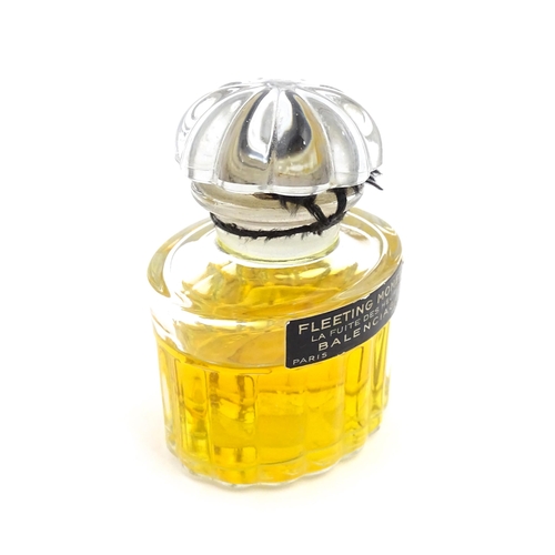 1083 - A vintage Fleeting Moment perfume by Balenciaga, Paris.  Approx. 3 1/4