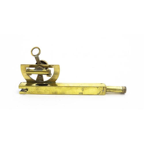 1178 - An early 20thC brass handheld sextant, approx 6 1/4