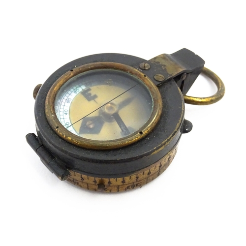 1180 - A cased early 20thC cased Verner's patent pocket compass, approx 2