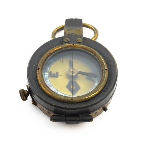 1180 - A cased early 20thC cased Verner's patent pocket compass, approx 2