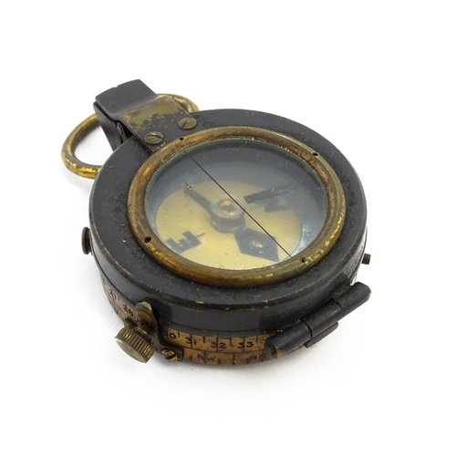 1180 - A cased early 20thC cased Verner's patent pocket compass, approx 2