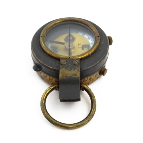 1180 - A cased early 20thC cased Verner's patent pocket compass, approx 2