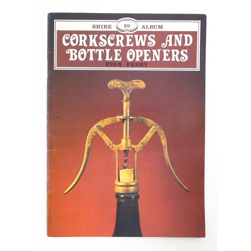 1182 - A quantity of assorted corkscrews, bottle openers, etc. to include a bulls head tin / can opener, a ... 