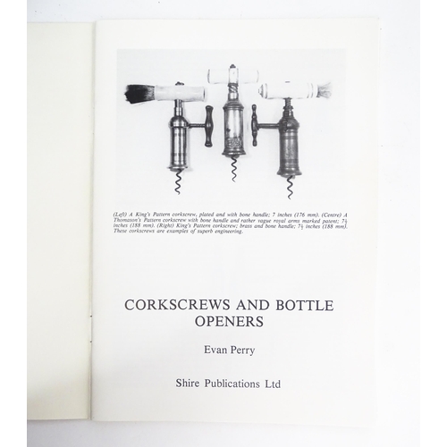 1182 - A quantity of assorted corkscrews, bottle openers, etc. to include a bulls head tin / can opener, a ... 