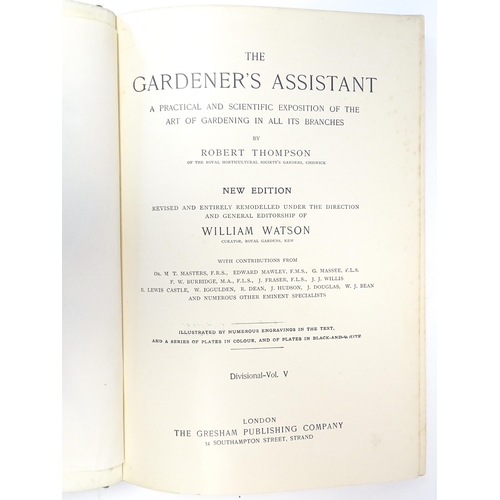 872 - Books: The Gardener's Assistant, A practical and scientific exposition of the art of gardening in al... 