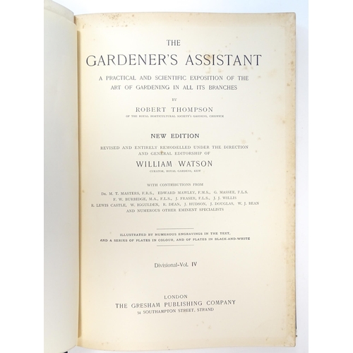 872 - Books: The Gardener's Assistant, A practical and scientific exposition of the art of gardening in al... 