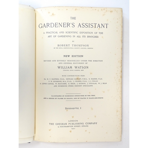 872 - Books: The Gardener's Assistant, A practical and scientific exposition of the art of gardening in al... 