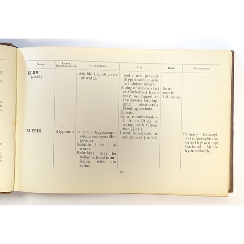 877 - Books: Three assorted books comprising Toasts and Speeches, by Charles R. Cecil; Handbook of Dental ... 