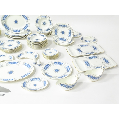 198 - A large quantity of Coalport dinner wares in the Revelry pattern to include dinner plates, dishes, c... 