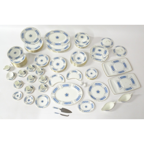 198 - A large quantity of Coalport dinner wares in the Revelry pattern to include dinner plates, dishes, c... 