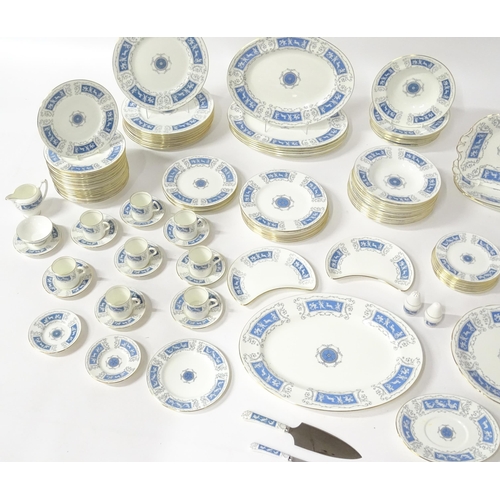 198 - A large quantity of Coalport dinner wares in the Revelry pattern to include dinner plates, dishes, c... 