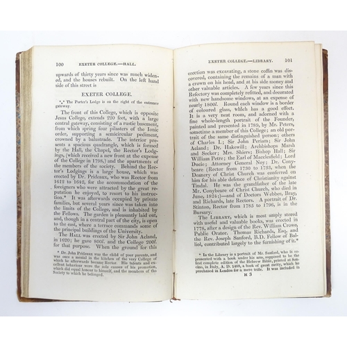 892 - Book: The Oxford University and City Guide on a New Plan. Published Oxford, 1826