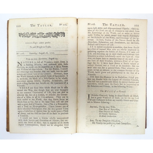 896 - Books: The Lubrications of Isaac Bickerstaff, Volume 3 & 4. Published London, 1754 (2)