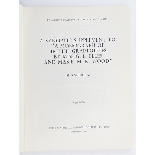 899 - Book: A quantity of 1970s publications from The Palaeontographical Society, to include The Articulat... 