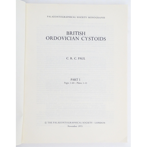 899 - Book: A quantity of 1970s publications from The Palaeontographical Society, to include The Articulat... 