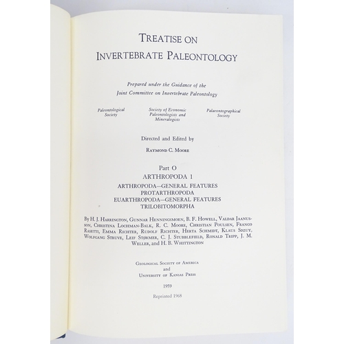 900 - Books: Treatise on Invertebrate Paleontology, directed and edited by Raymond C. Moore. Published by ... 