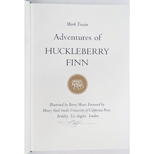 905 - Books: Life on the Mississippi by Mark Twain, 1897; Adventures of Huckleberry Finn, by Mark Twain, i... 