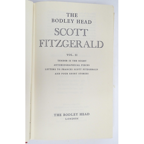 906 - Books: The Bodley Head Scott Fitzgerald, Volumes 1 - 6, with an Introduction by J.B. Priestley. Publ... 