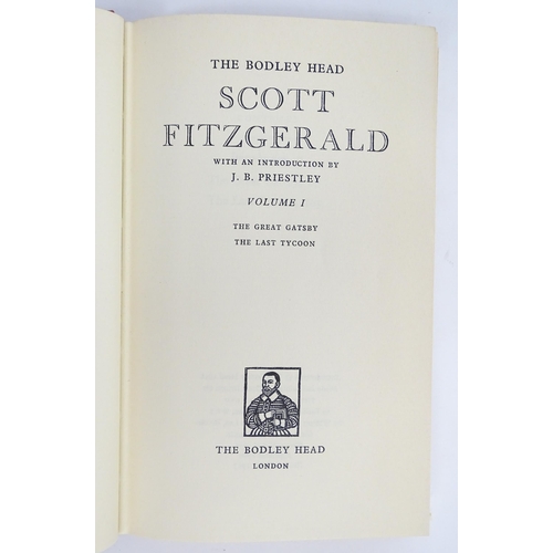 906 - Books: The Bodley Head Scott Fitzgerald, Volumes 1 - 6, with an Introduction by J.B. Priestley. Publ... 