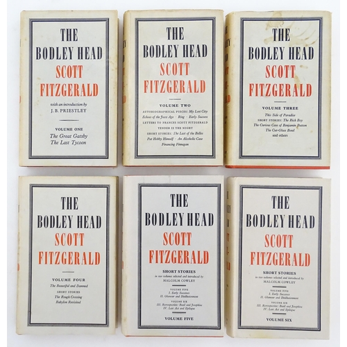 906 - Books: The Bodley Head Scott Fitzgerald, Volumes 1 - 6, with an Introduction by J.B. Priestley. Publ... 