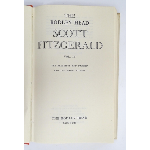 906 - Books: The Bodley Head Scott Fitzgerald, Volumes 1 - 6, with an Introduction by J.B. Priestley. Publ... 